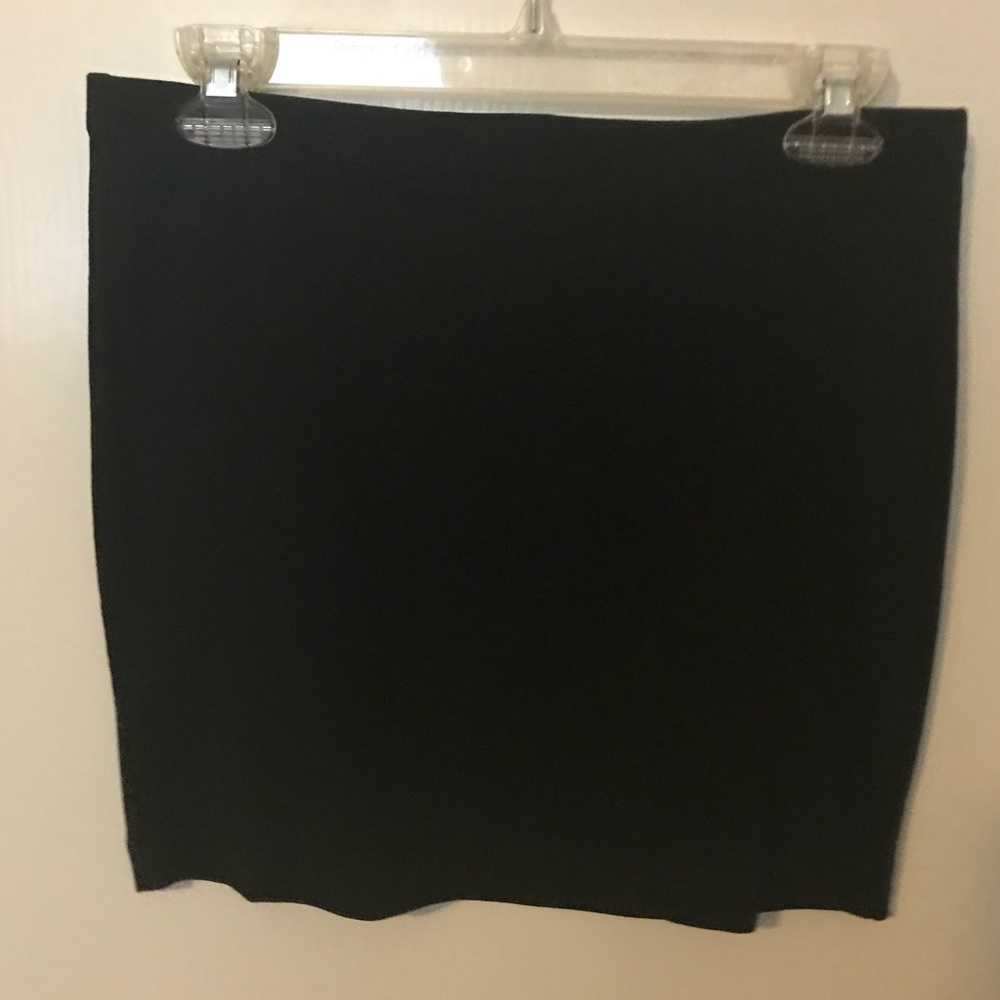 Black mini skirt